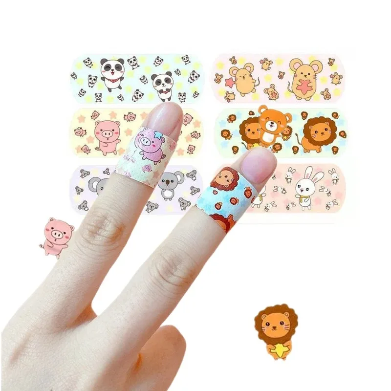 

100Pcs 120Pcs/Set Cartoon Band Aid Transparent/Non-transparent Plasters Wound Dressing Patch Tape First Aid Adhesive Bandages
