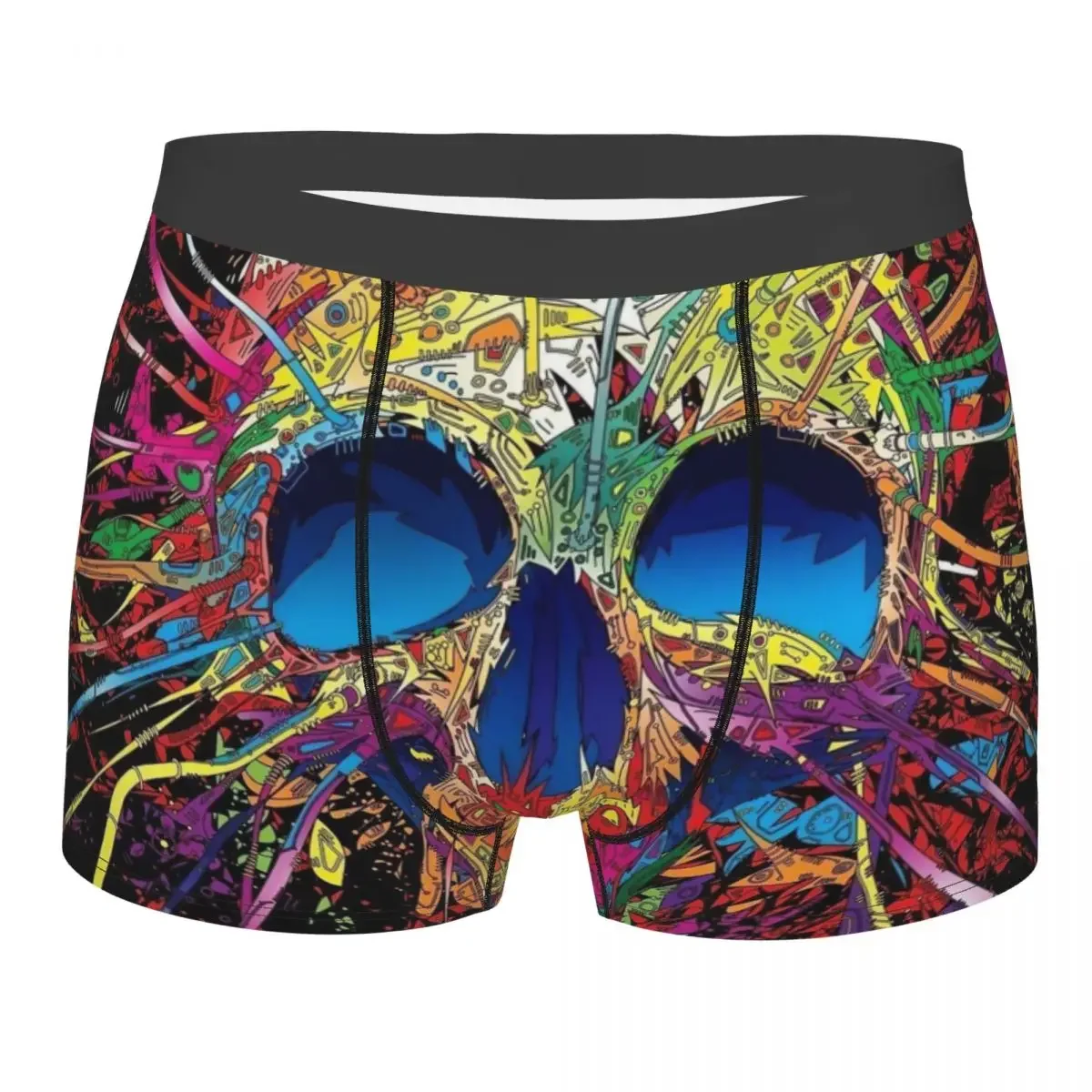 Sugar Skull Underpants Breathbale Panties Male Underwear Print Shorts Boxer Briefs