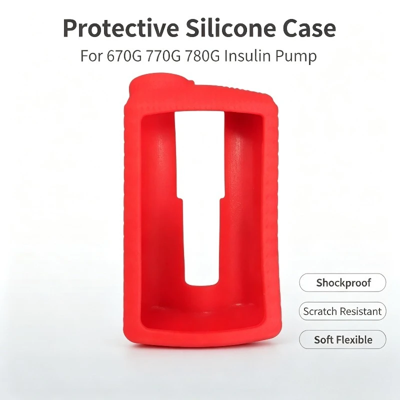 Protective Silicone Case For 670G 770G 780G Insulin Pump Shockproof Cover Protect Against Scratches And Drops For Diabetics