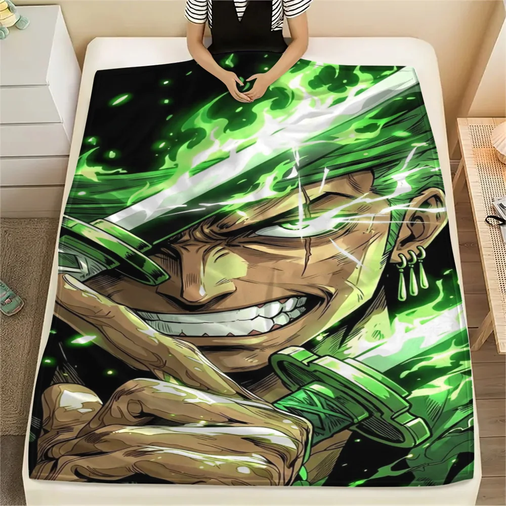 Zoro Household Leisure Flannel Blanket, Fashion Printed Cover for Daily Rest, Outdoor Activity and Travel.-TING