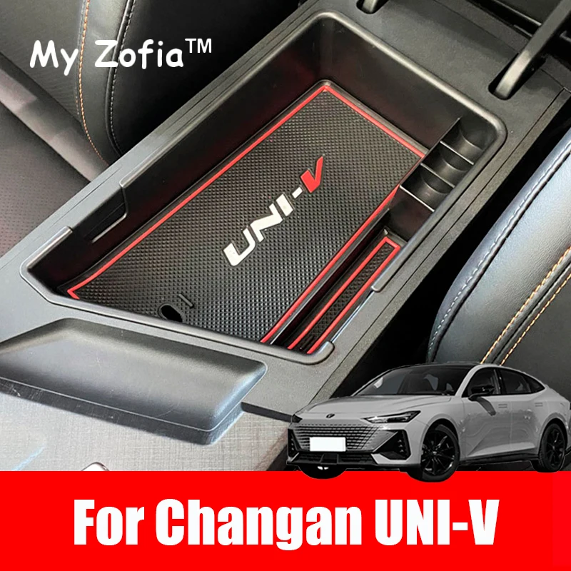 

For Changan UNIV UNI-V 2023 2024 2025 Car Central Console Seat Armrest Storage Box Organizer Storage Box Decor Accessories