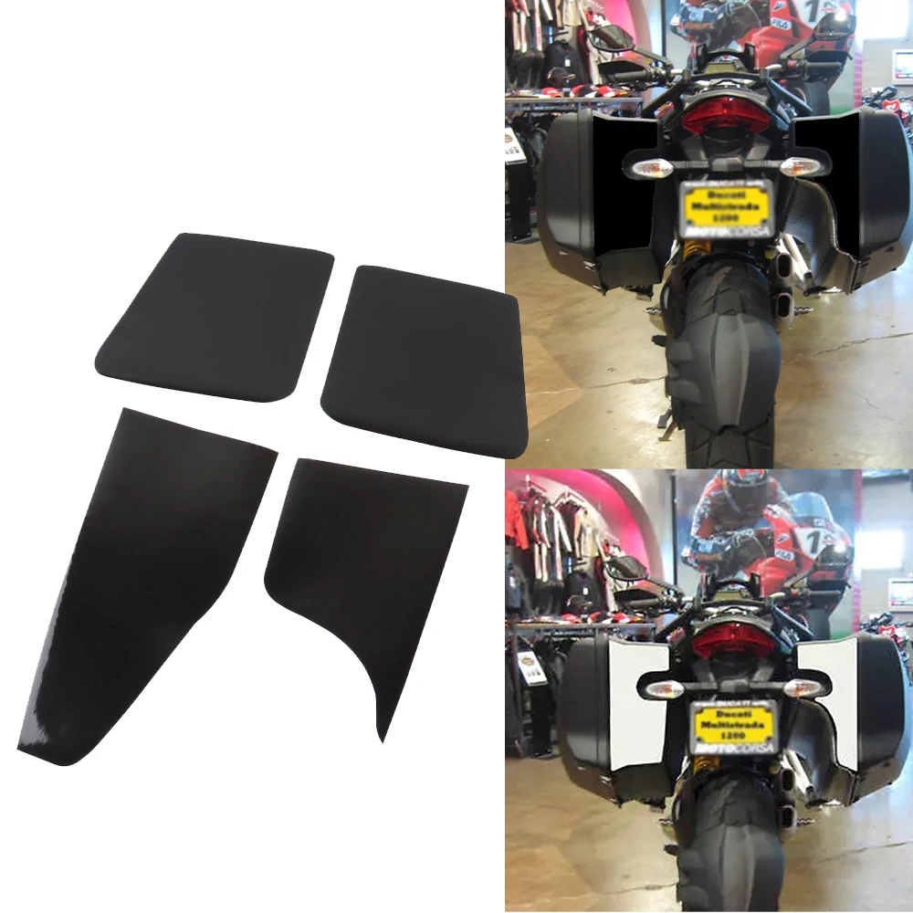 

Аксессуары для мотоциклов, обновленная боковая коробка, 4 фото, задняя жесткая сумка, светоотражающая наклейка, наклейки для DUCATI Multistrada 1260 1260S 1200