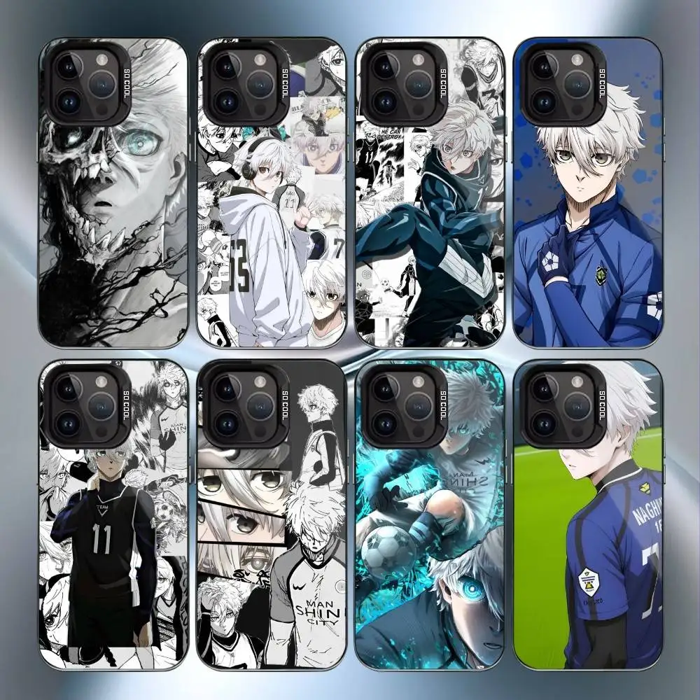 

B-BLUE LOCKS S-Seishiro Nagi Phone Case For iPhone17,16,15,14,13,12,11 Plus,Pro Max Black Candy Matte Shockproof Cover