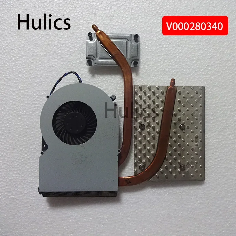 Hulics Used X870 X875 Laptop/notebook CPU Cooling Radiator Heatsink&Fan For Toshiba Qosmio KSB0705HA-A-BL68 V000280340