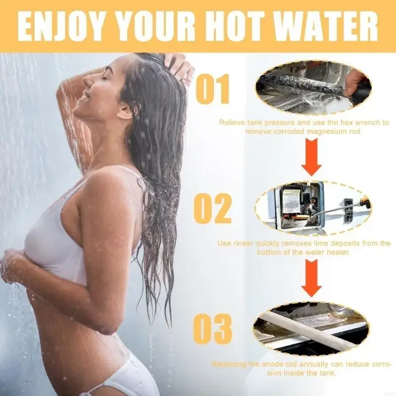 

For Suburban Heaters Motorhome Water System With Long Lasting Anode Rods Magnesium Anode Rods And Cleaning Wand D7YA