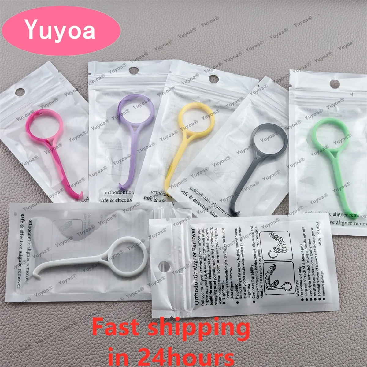 

100 шт. пластиковых крючков для снятия ортодонтических элайнеров, инструмент для удаления невидимых съемных брекетов, прозрачные элайнеры для ухода за полостью рта