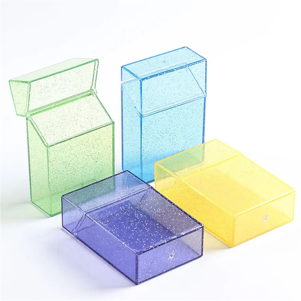 Ins Transparent Storage Box Blingbling Photo Card Holder Box Case Container Idol Kpop Albumes Photo Storage Box Stationery