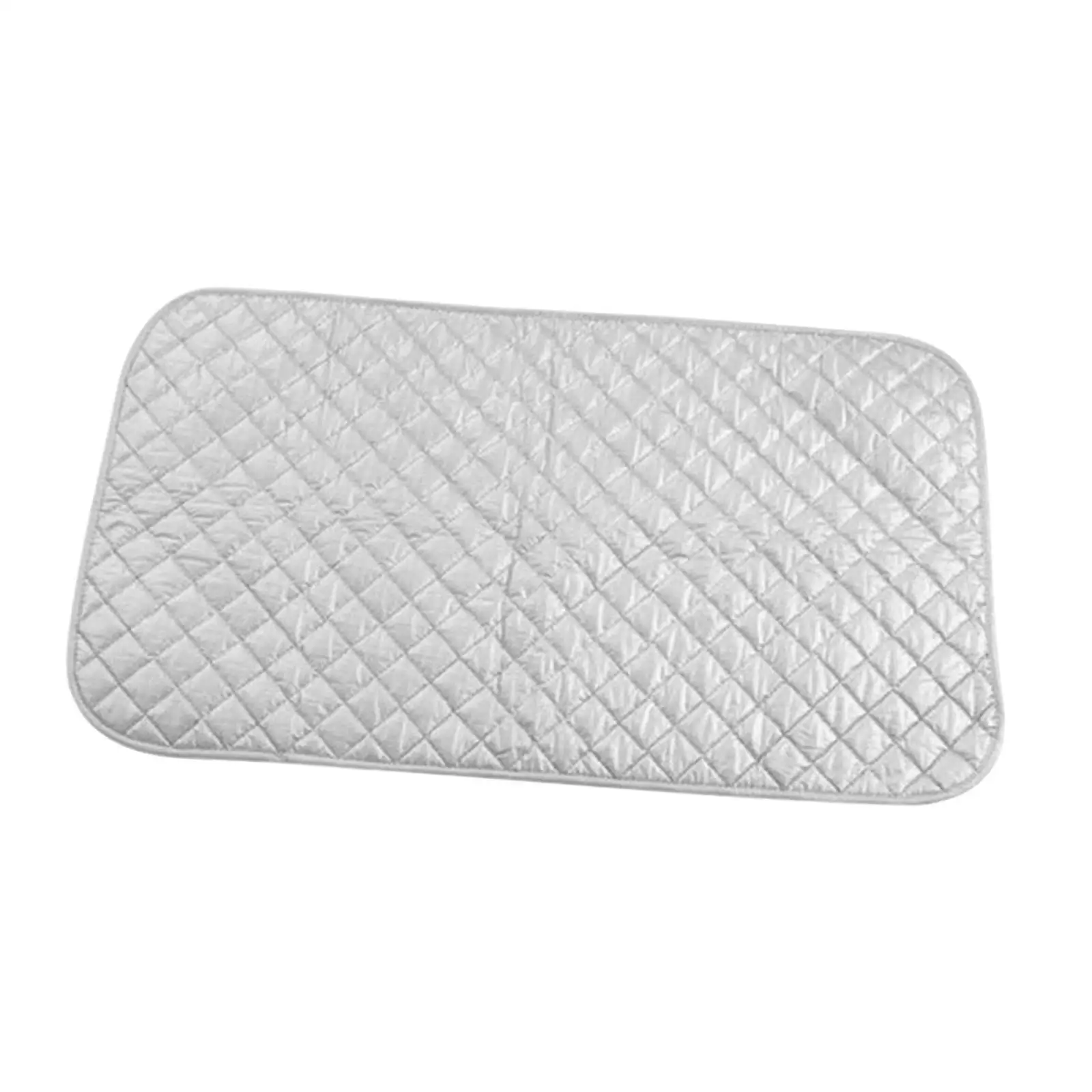 Ironing Blanket Gray Foldable Quilted Washer Dryer Heat Resistant Pad for Tabletop Apartment Laundry Room Traveling Sewing Room