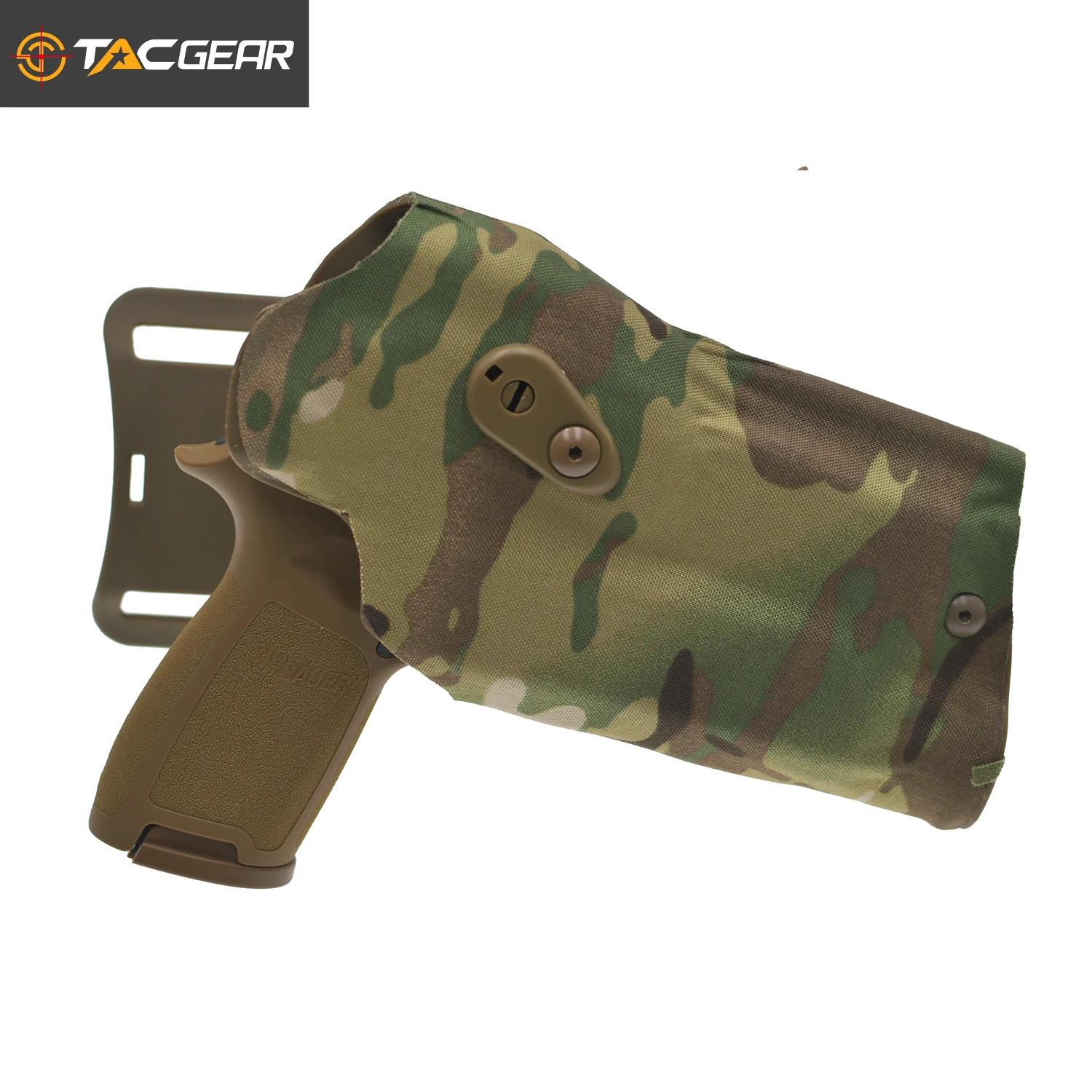 TACGEAR SIG P320 Series 2.25 inch Belt leg wrapping Pistol Holster can carry red dot sight X300 X300U Flashlight Weapon Light