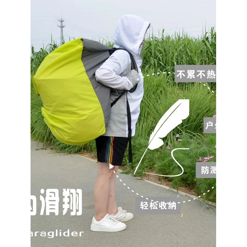 Paraglider lazy  big quick shoulder storage power parachute double parachute parachute