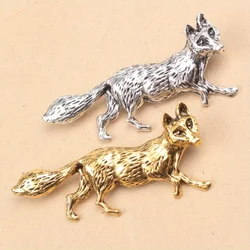 Vintage Accessories Personalized Women's Suits Animal Collar Pin Buckle Wolf Brooch Pin Accessories