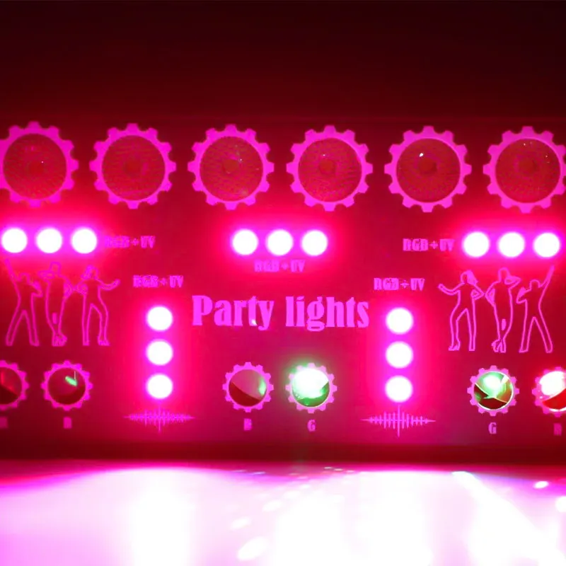 15 واط LED 27 بوصة العارض RGB ضوء حفلة الليزر ، غرفة الأسرة الزفاف مأدبة ضوء الديكور DMX512 ملهى ليلي ضوء