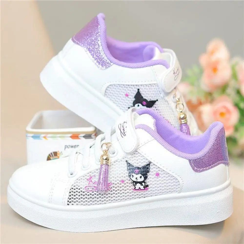 Kawaii Teen Tennis Shoes Sanrios Cinnamoroll Girls Kuromi Sneakers Anime Student Cute Casual Breathable Running Shoes for Kids