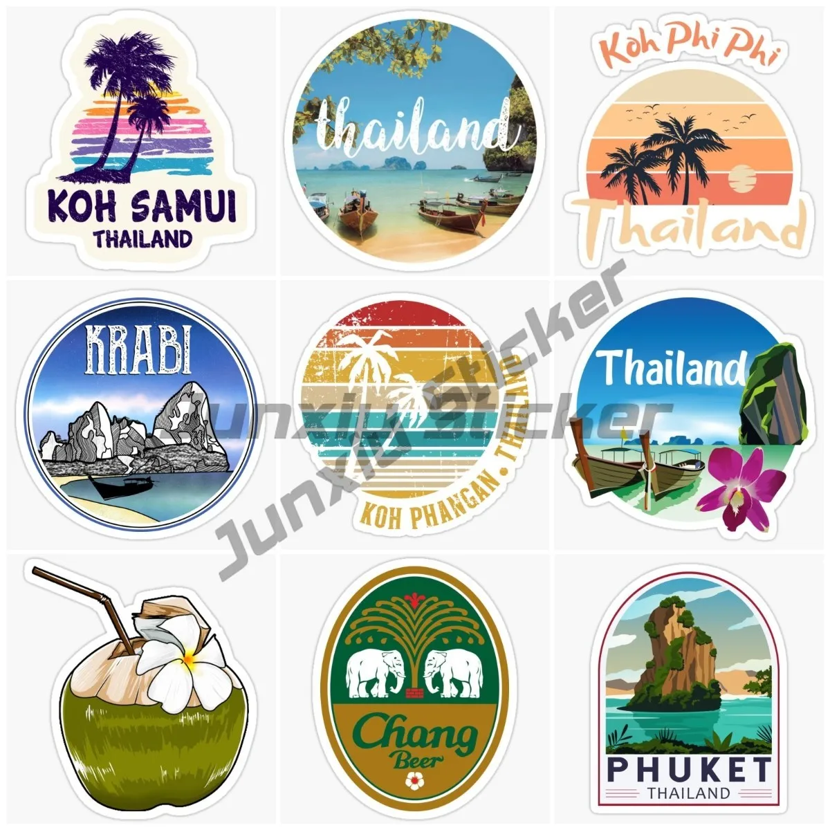 

KOH PHI PHI PHUKET Thailand Scenery and Scenery Car Sticker Motocross Racing Laptop Helmet Wall Vinyl Autohesion Decorate Decals