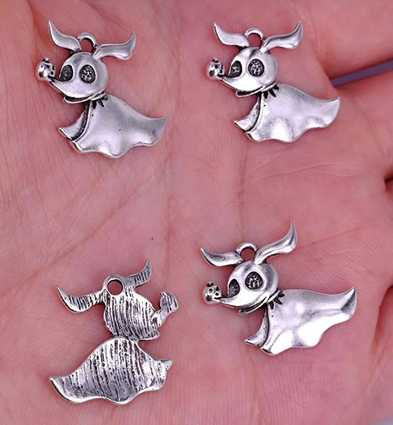 5pcs nightmare before Christmas zero dog pendant charm Wholesale Jewelry for women man Accessories DIY