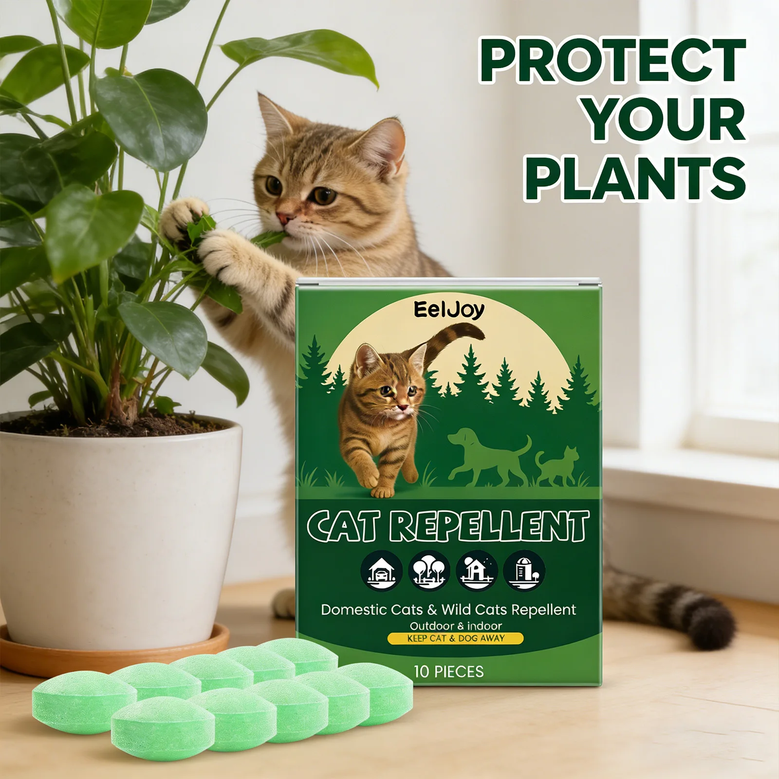 

Indoor Cats Repellent Pill Prevent Biting & Gnawing Correcting Pet Behavior Reducing Scratching Furniture Outdoor Pets Training