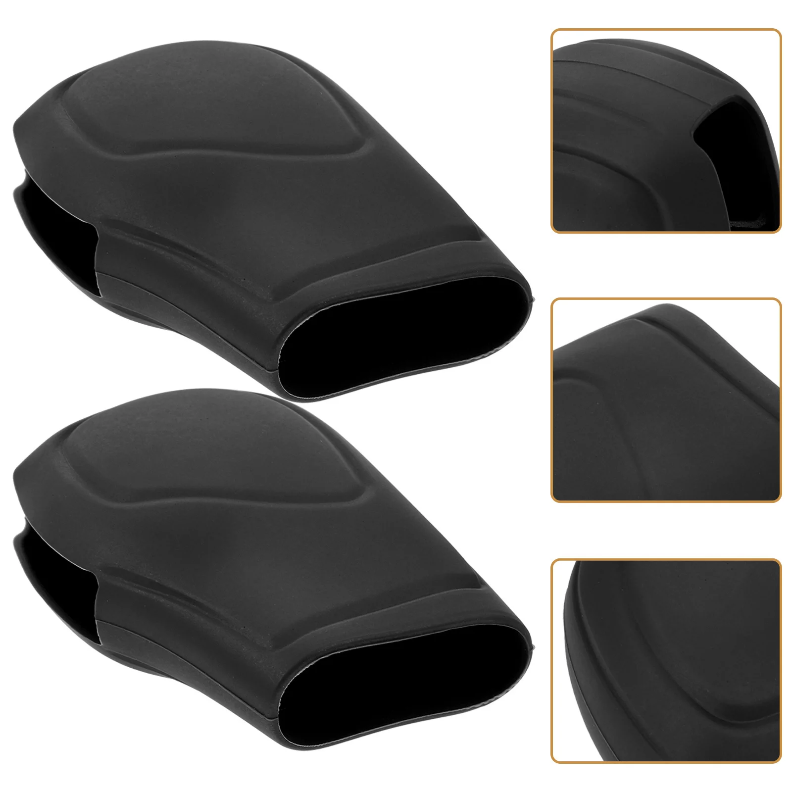 

2Pcs Silicone Car Gear Shift Covers Anti-Slip Gear Knob Protector Durable Vehicle Interior Accessory Car Shifts Knob Cover