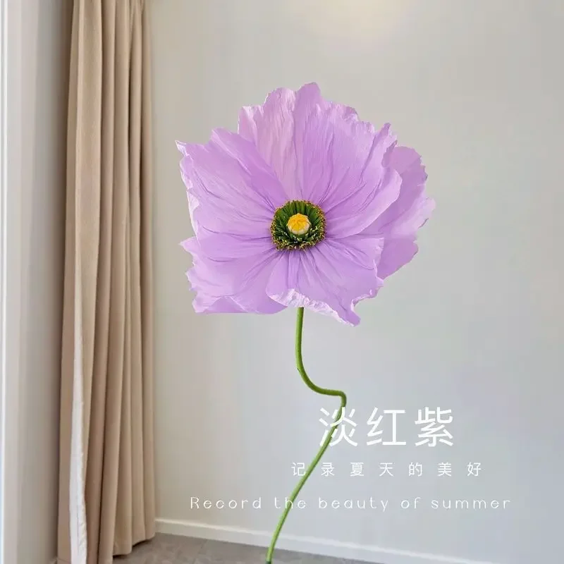 Artificial Flower Wedding Large Poppy. Decorative Flower Floor-standing Ready-made Wedding Party Decorations