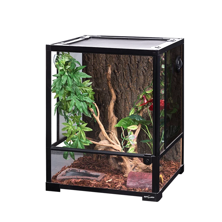 

RK0110NS Terrarium Tank Series Full View Visually Appealing Mini Reptile Amphibious Glass For Reptile Living