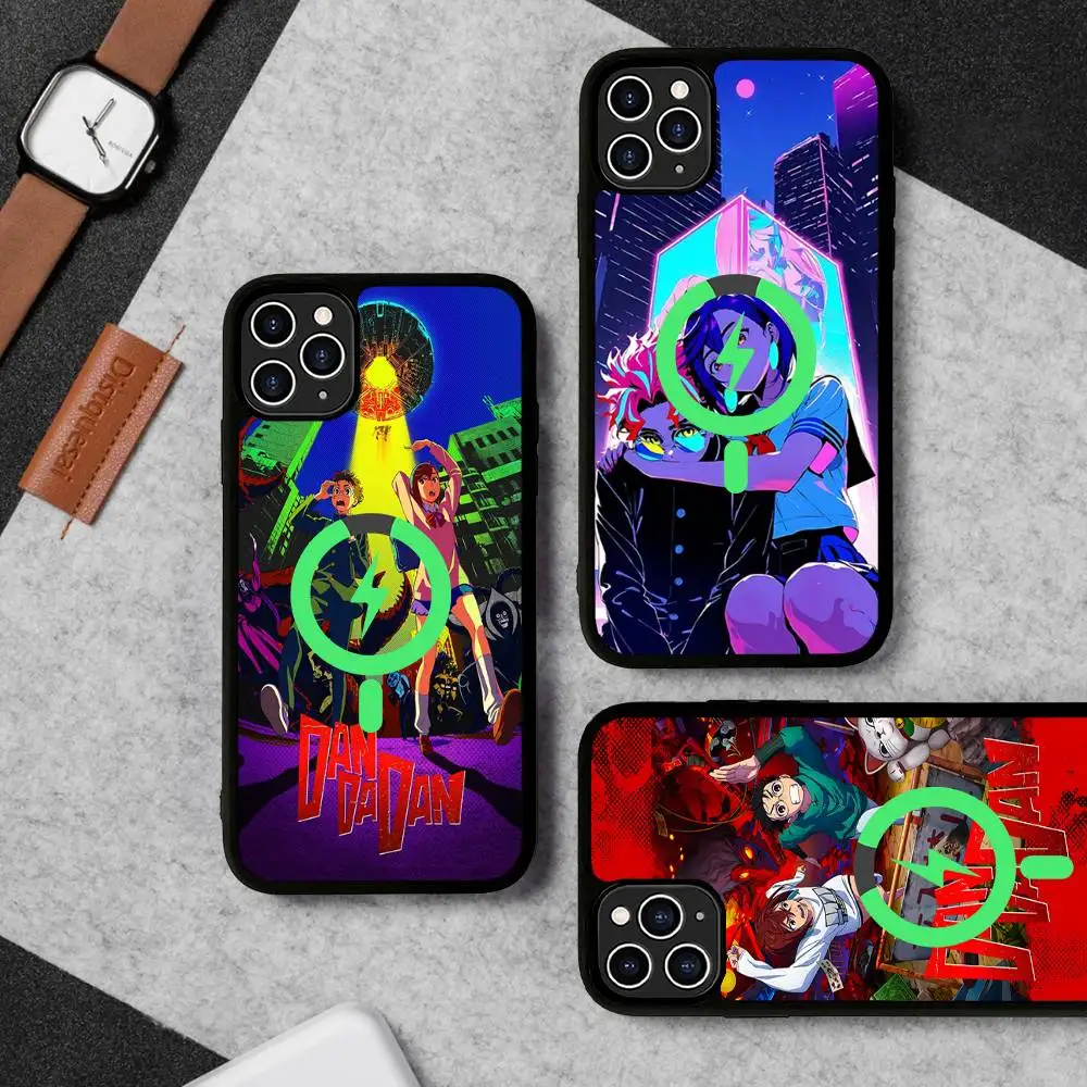 Anime D-Dandadan für MagSafe Magnetische Handyhülle für iPhone 17 16 Pro Max 15 Plus 14 13 12 11 Cover