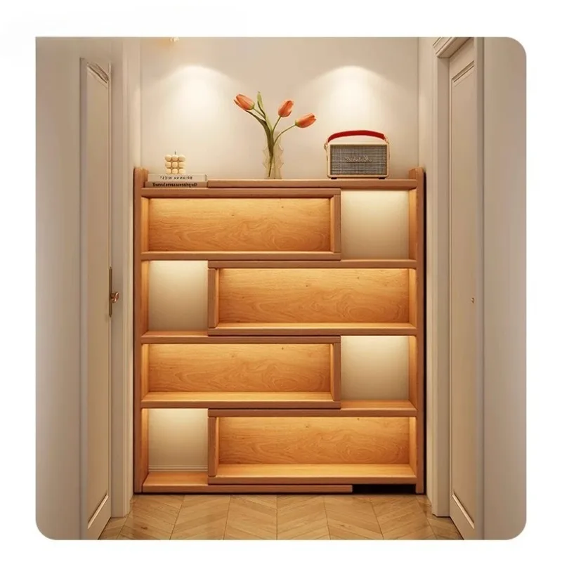 Bookshelf retractable corner bookcase bedside floor shelf simple student desktop multi-layer storage cabinet