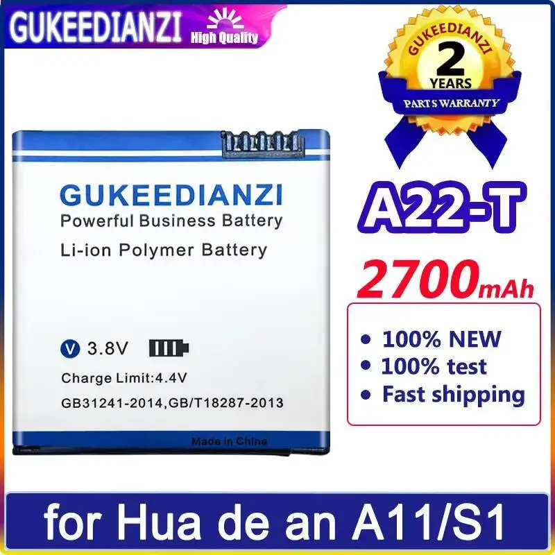 

A22-T Durable For Hua DE AN A11 S1 Law Enforcement Recorder A18-Lphone High-Efficiency Body Camera Battery 2700Mah