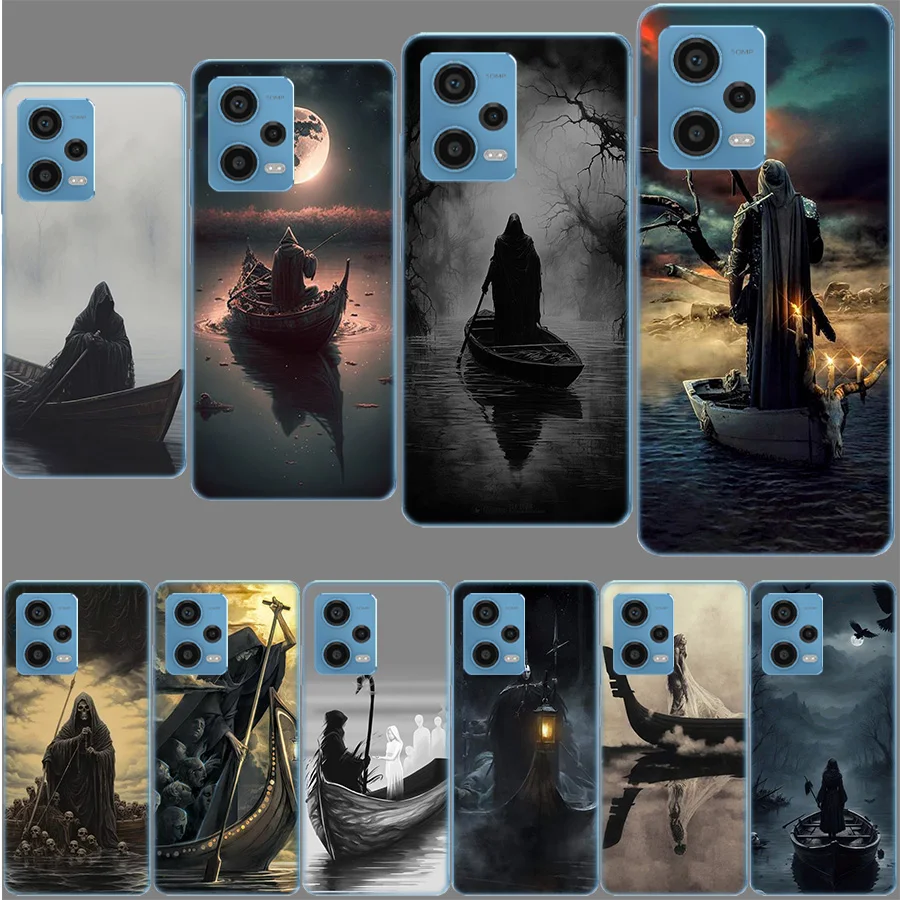 Hell Styx Ferryman Funda For Redmi Note 13 Pro+ 5G Plus 12 12C 10 10C 10A 9 9T 9C 9A 8 8A 7 7A K70 K60 K40 K20 Pro 6 6A TPU Soft