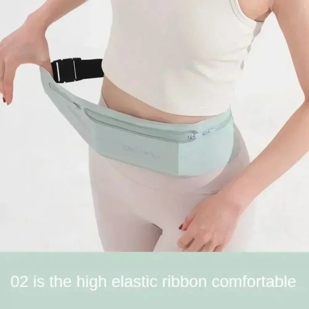 

Waterproof Running Waistband Lightweight Portable Sports Fanny Pack Reflective Strip Invisible Women Running Pouch Belt Fitness