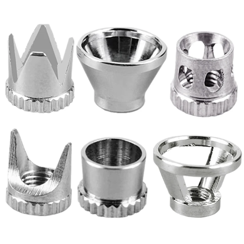 

1Pc Normal/Crown/Tomahawk/Hollow Condensing/Distance Shape Air Brush Fan Cap Airbrush Dustproof Cover Cap Accessory