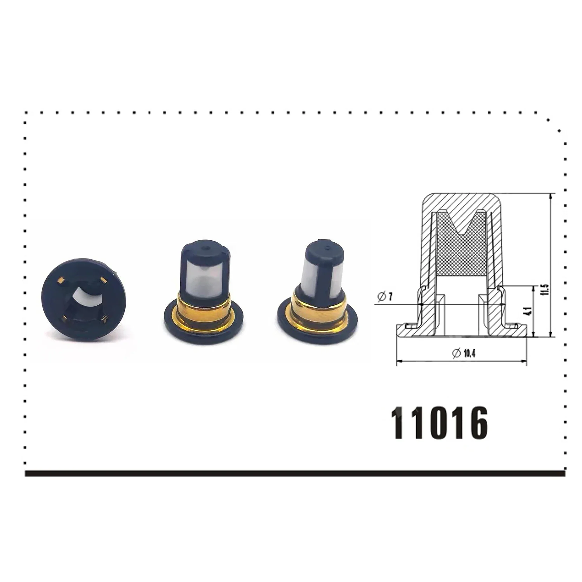 500pcs for Nissan Tiida Fuel Injector Micro Basket Filter Prefect Quality Fuel Injector Repair Service Kits FL-11016