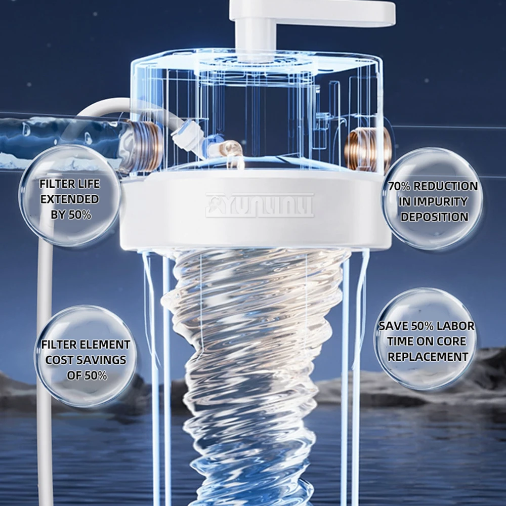 10 Inch PP Cotton Pre Filter Household Water Filter System Prefilter Purifier Back Flush System