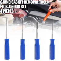 4pcs Car Pick And Hook Set O Ring Seal Gasket Puller Oring Removal Screwdriver Hand Tool Oil Sealing Auto Vehicle Repair Tools