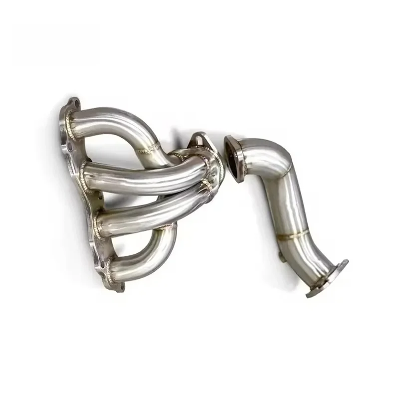 Upgrade Racing Exhaust System High Flow Downspouts 304 Stainless Steel Polished Pipe CIIMO 1.8 2010-2016 K24 Engine