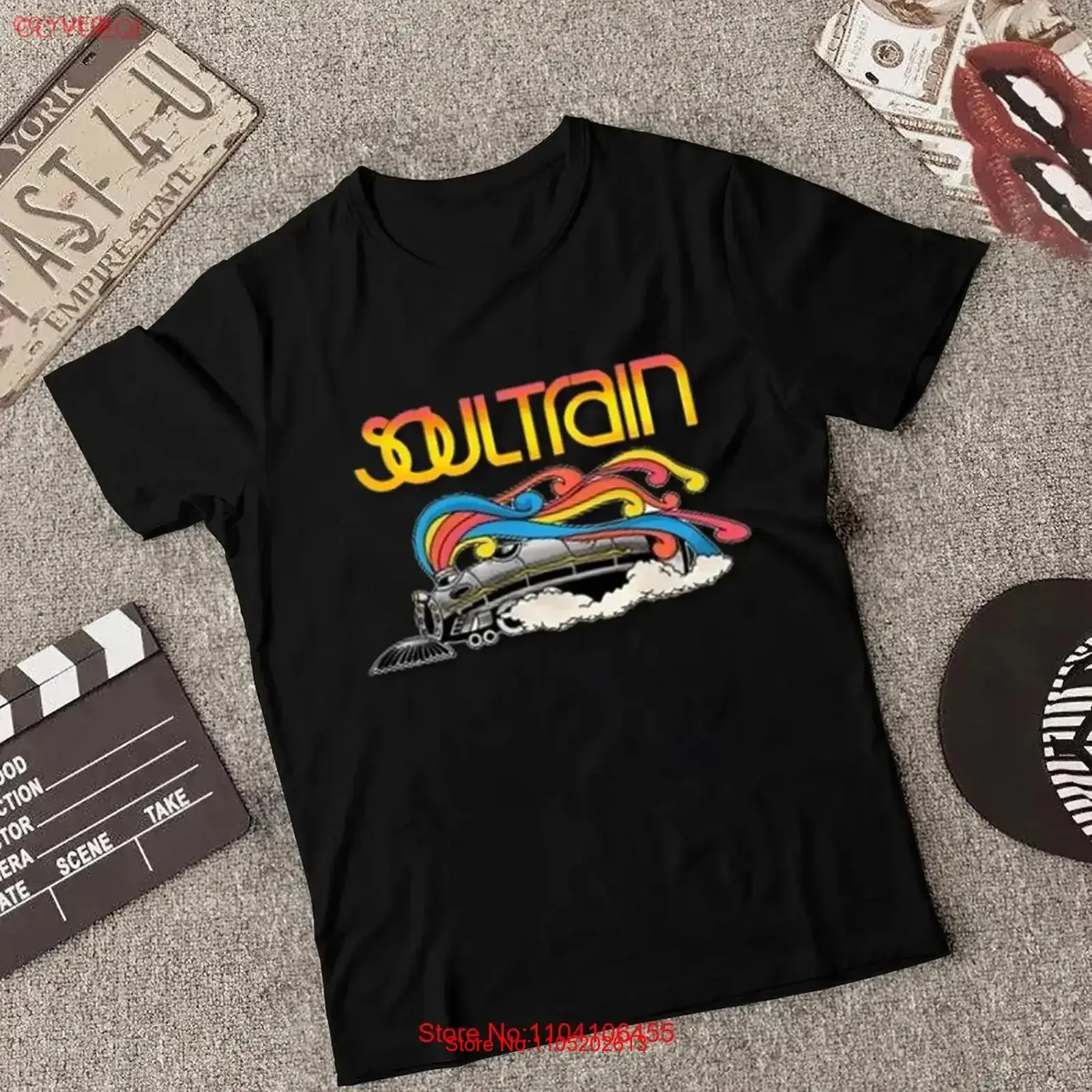 Soul Train Tv Show Men's Black T Shirt Size S to 5XL 86A vintage Washed Breathable Slightly fashion Top For Everyday Wear Soft