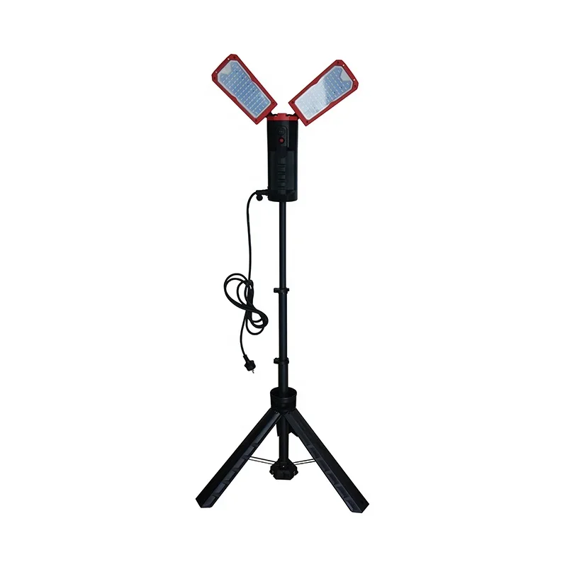 10000 Lumen AC-DC Flood Work Light  Tripod Stand with Milwaukee Makita power tool Battery