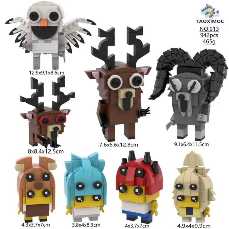 Nieuwe 99 Nachten Horror Bouwstenen Grappige Bos Herten Witte Uil Assembleren Game Modle Beeldjes Speelgoed Voor Kind Verjaardagscadeautjes