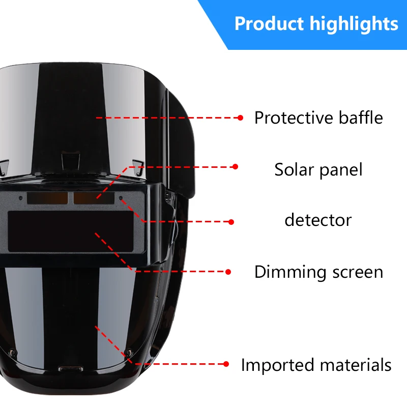 Auto Darkening Welding Mask Helmet Goggles Glasses Clear Lens Laser Double Protective Hood Welder for Weld Marking Machine