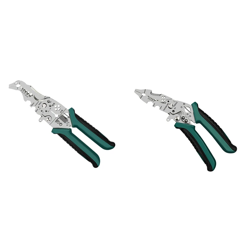 TUOSEN Electrician Multifunctional Wire Stripping Pliers, Wire Splitting Pliers, Cable Stripping Knife