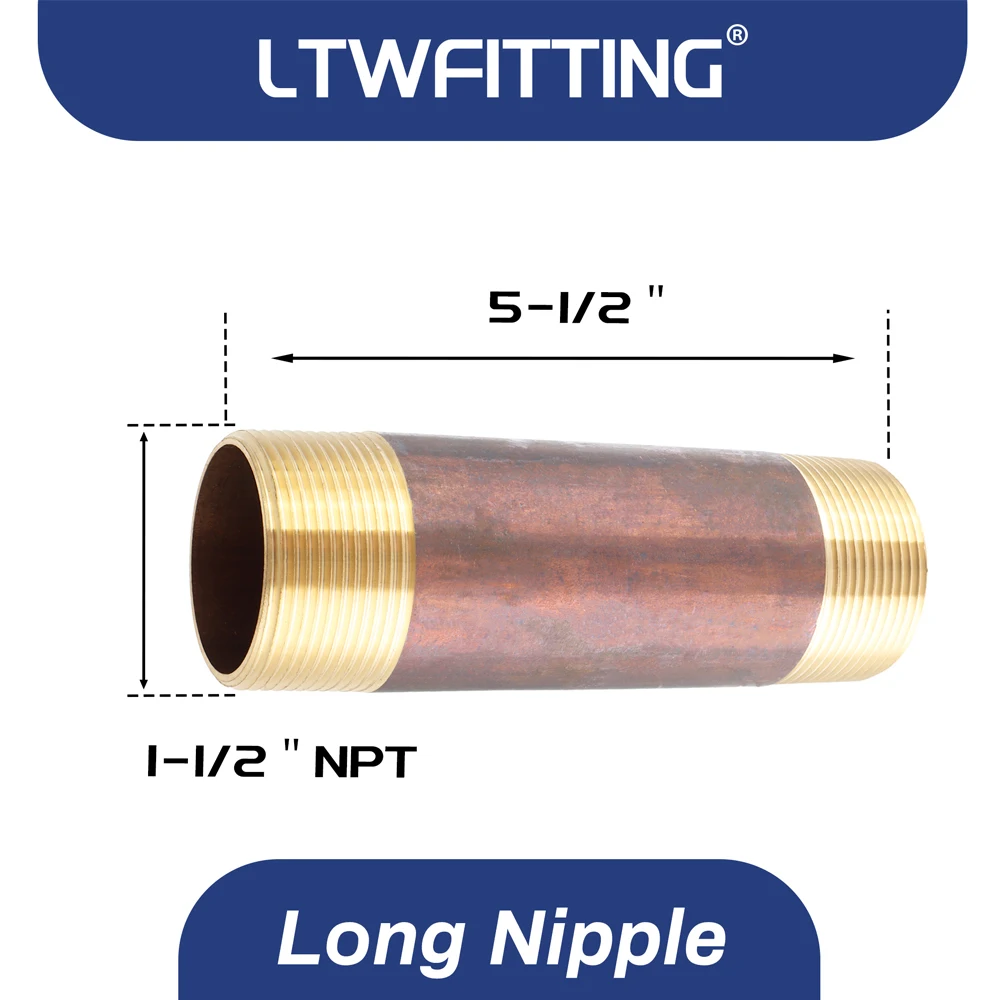 LTWFITTING Brass Pipe 5-1/2