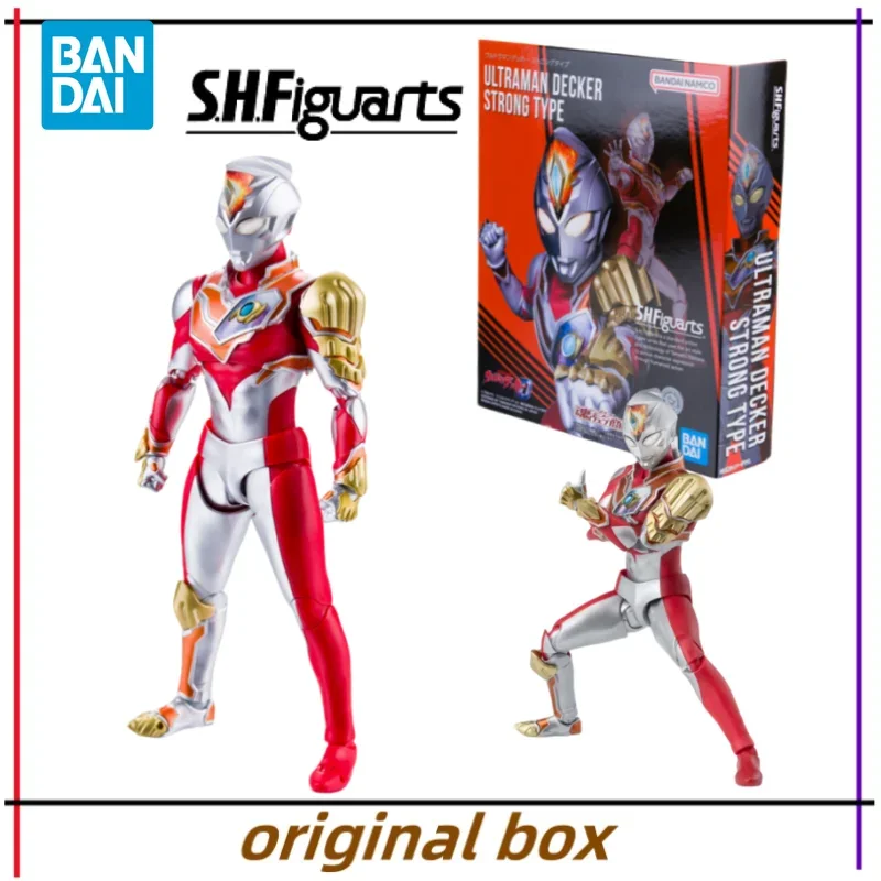 Bandai Figure Model Ultraman Decker Strong Type SHF Anime Figures Toys Collectible Gift for Children Genuine Brand New Unopened