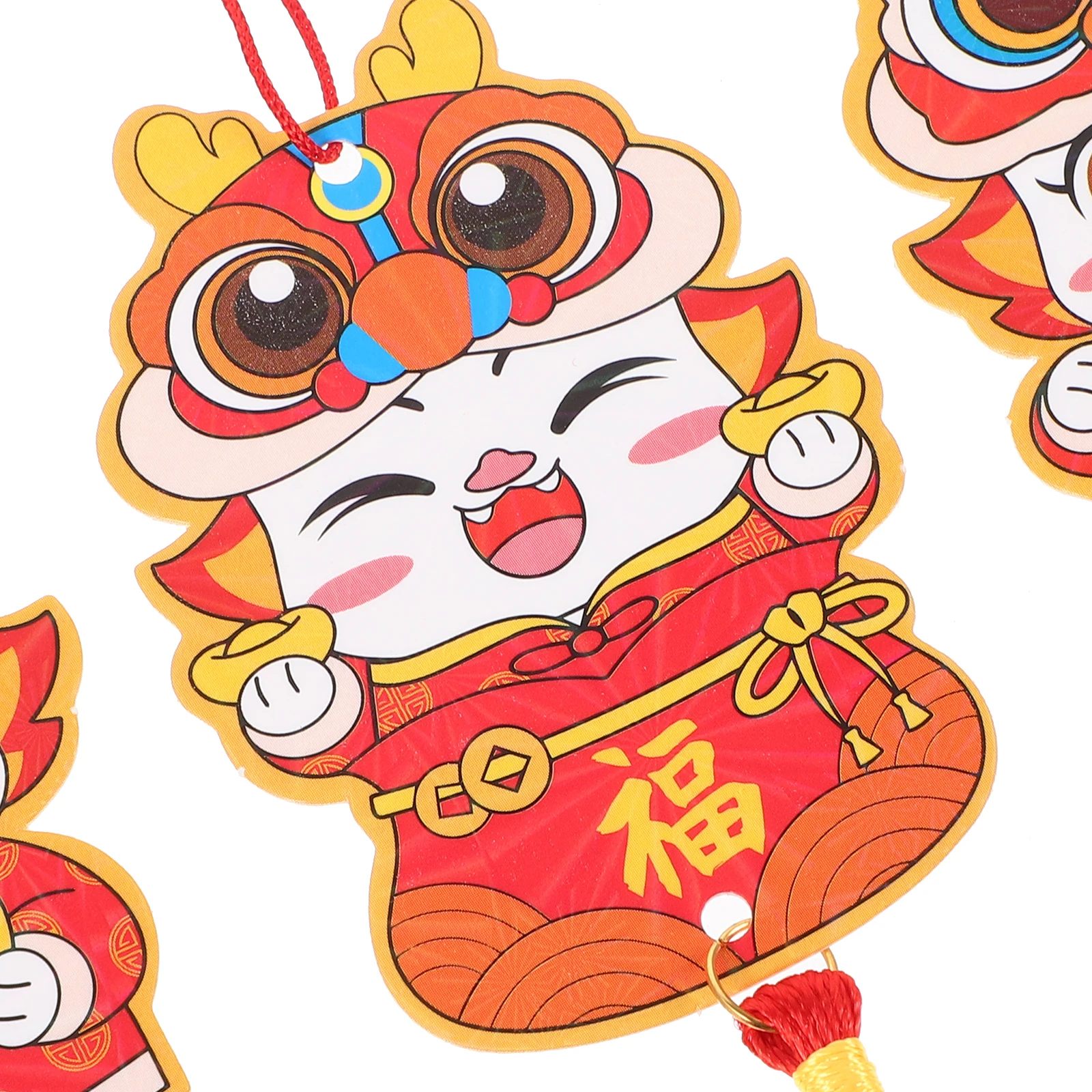 6Pcs Lucky Money Tree Hanging Decor Traditional Chinese Ornaments for Home Shop Office New Year Decoration 2024 Festival