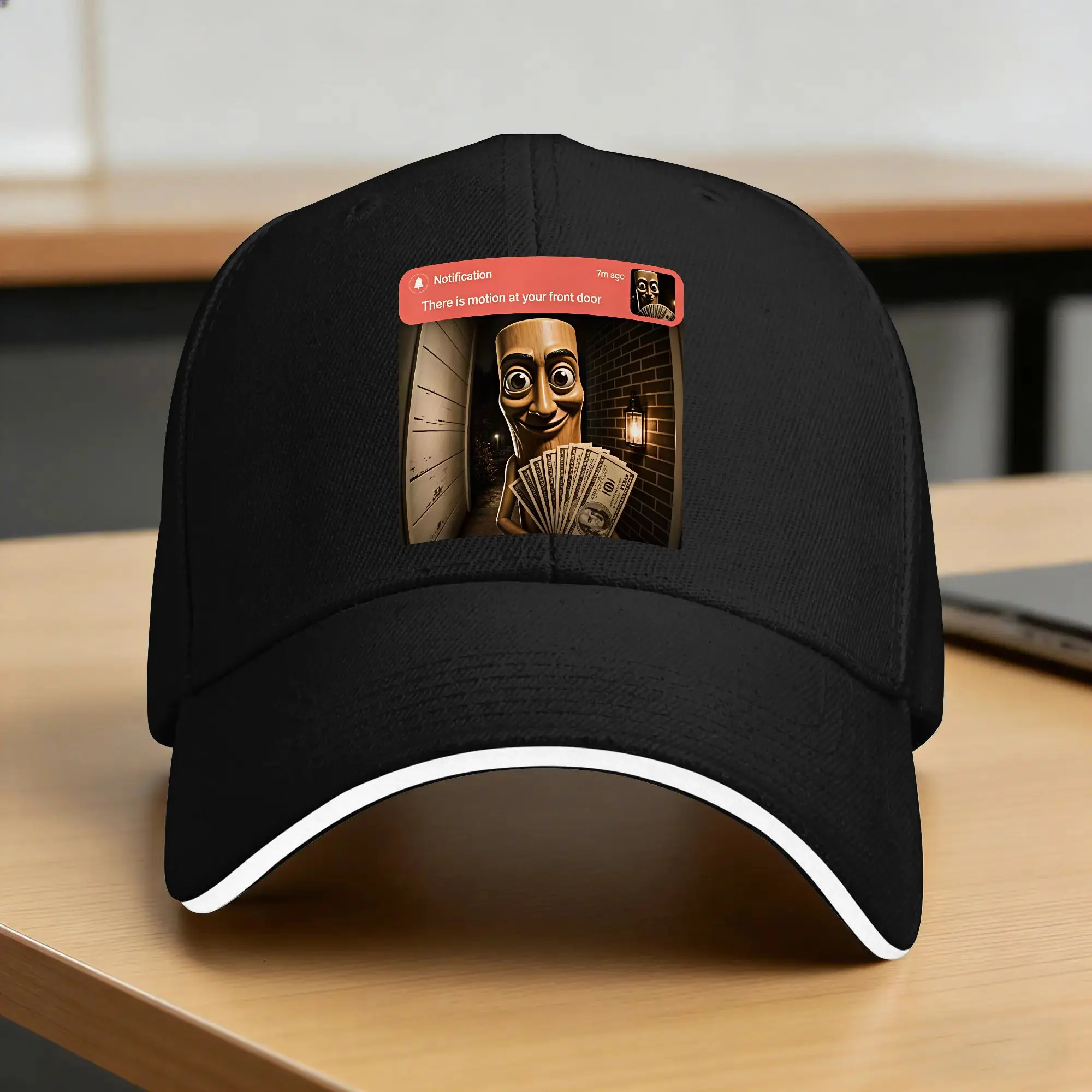 There Is Motion at Your Front Door Tung Tung Tung Sahur Baseball Cap  Summer Women Men Hiking Fishing Baseball Caps