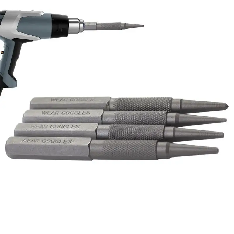 Center Punch Tool Automatic Punch Tool Kit Multi-Functional Metal Hand Tool For Wood Glass And Metal Surfaces