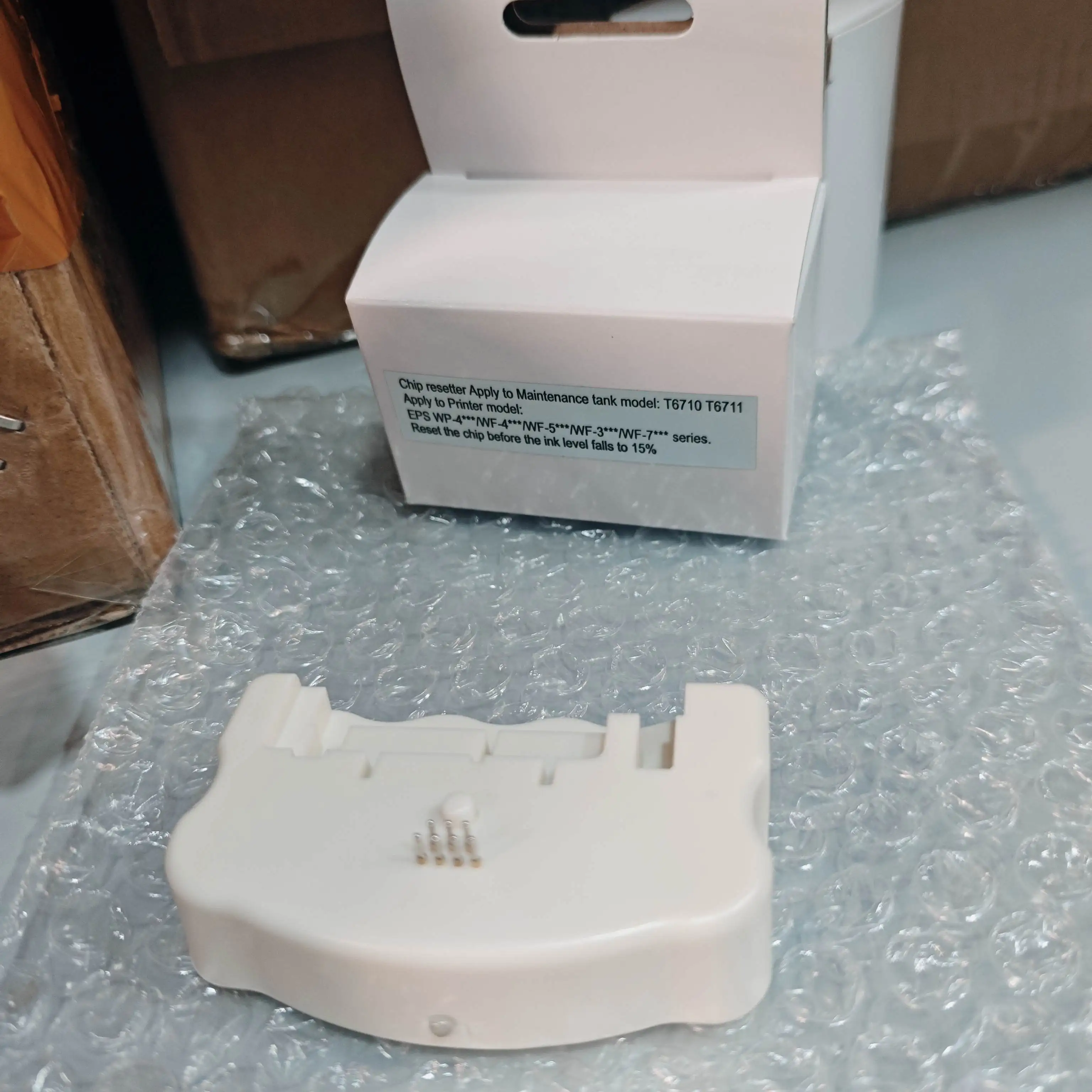 

T6710 T6711 Maintenance box Chip Resetter For Epson WF 7720 7715 7710 7210 7110 7610 7620 3620 3640 L1455 Waste Tank