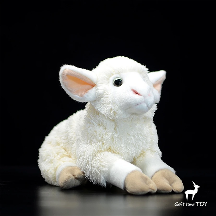 

Sheep High Fidelity Anime Cute Plushie Lamb Plush Toys Lifelike Animals Simulation Stuffed Doll Kawai Toy Gifts For Kids