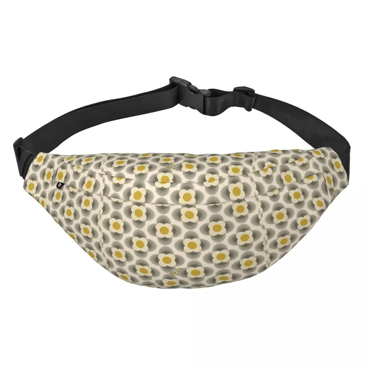 Custom Orla Kiely Cat Fanny Pack for Women Men Cool Scandinavian Sling Crossbody Waist Bag Travel Hiking Phone Money Pouch