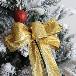 Nastro ricamato con bordo dorato squisito da 5CM nastro in filo d'oro fai da te di natale utilizzato per realizzare confezioni regalo con fiocco di natale