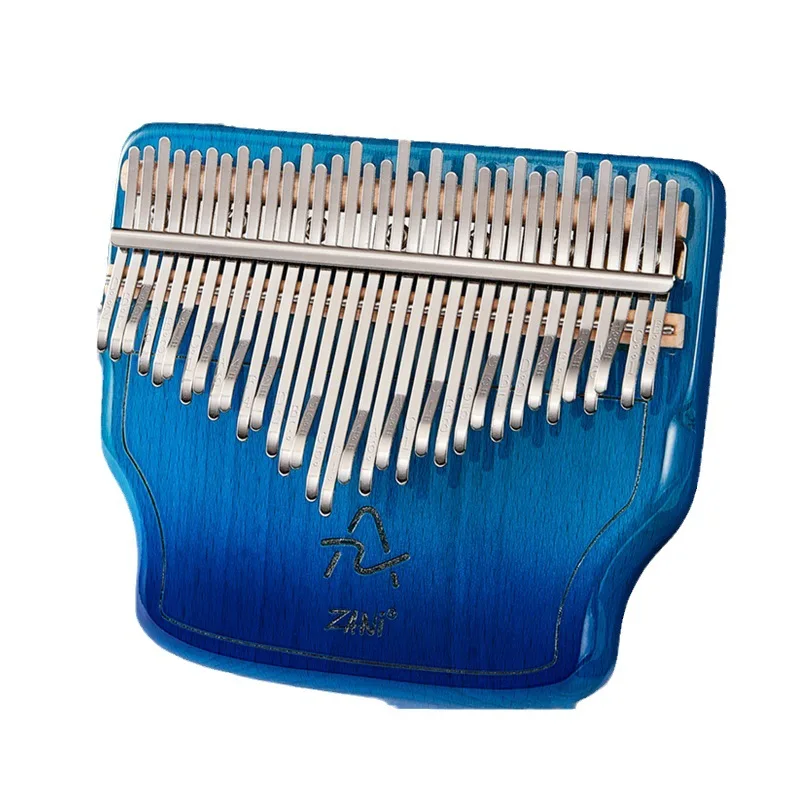 Kalimba 34 Key Professional Thumb Piano Veneer Beech Wood 34 Key Kalimba Finger Piano Instrument With Tuning Lever Storage Box