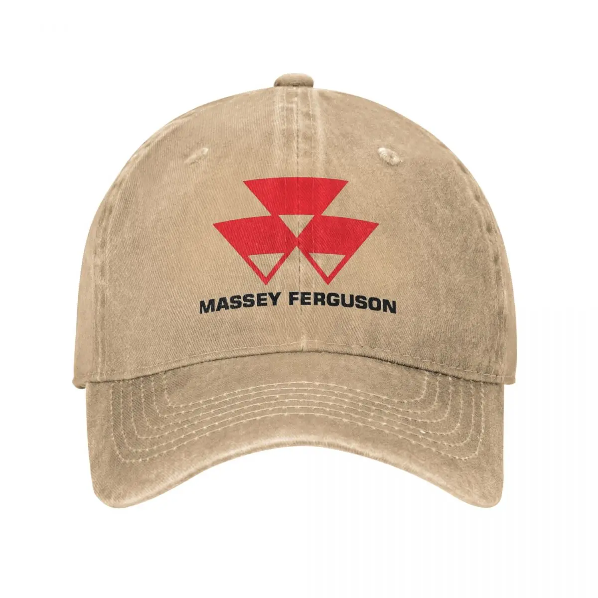 Massey Fergusone Washed Baseball Cap Tractor Agriculture Logo Street Style Trucker Dad Hat Couple Sun protection Snapback Cap