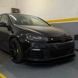 For Volkswagen Golf 6 MK6 R R20 2008-2013 Front Bumper Lip Spoiler Splitter Diffuser Deflector Canard Spoiler Body Kits Tuning